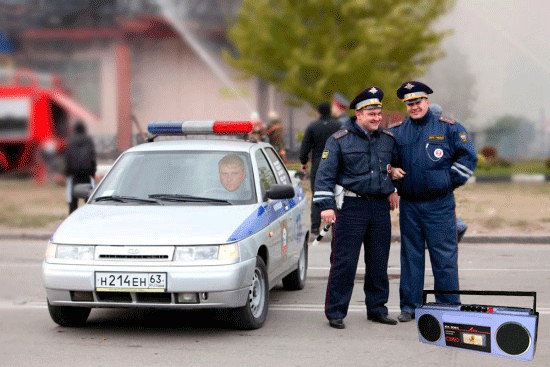 Фотожаба: суровые будни ГИБДД