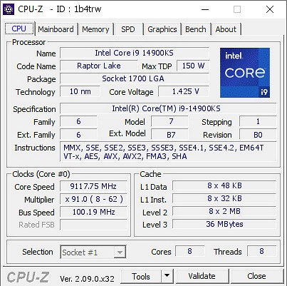 Новейший 24-ядерный процессор Intel Core i9-14900KS разогнали до 9,1 ГГц, и это новый рекорд