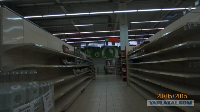 "Пустые" прилавки в Крыму...
