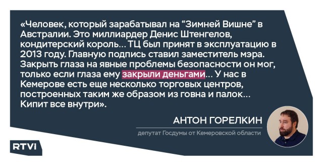 Пожар в ТЦ "Зимняя Вишня", Кемерово