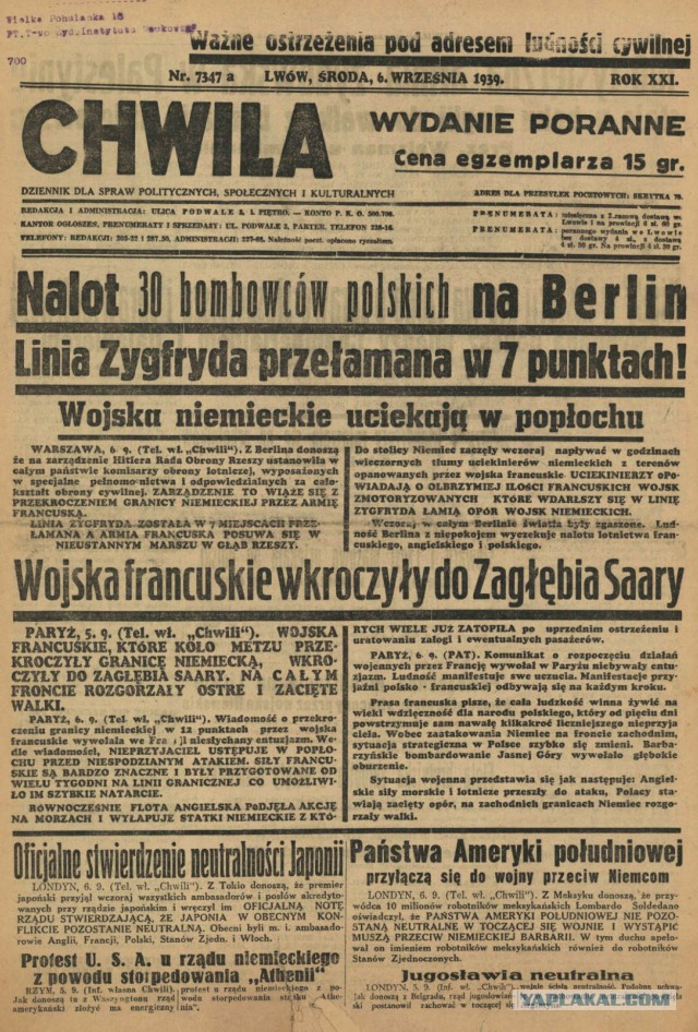 80 лет назад началась Вторая мировая война.