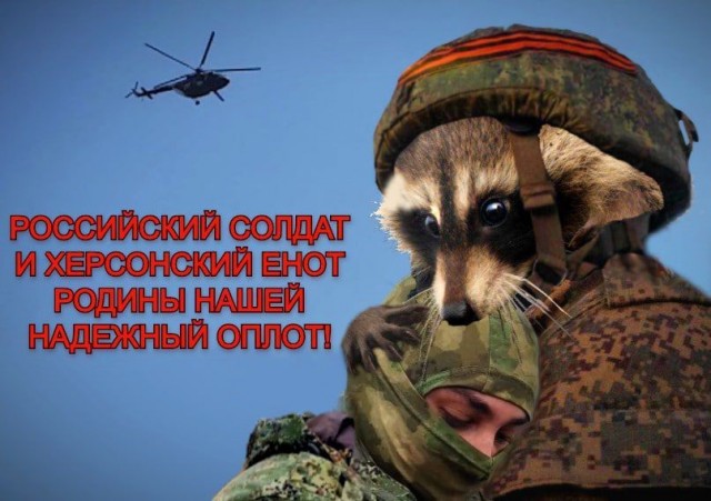 Енот из Херсона заговорил после получения российского паспорта