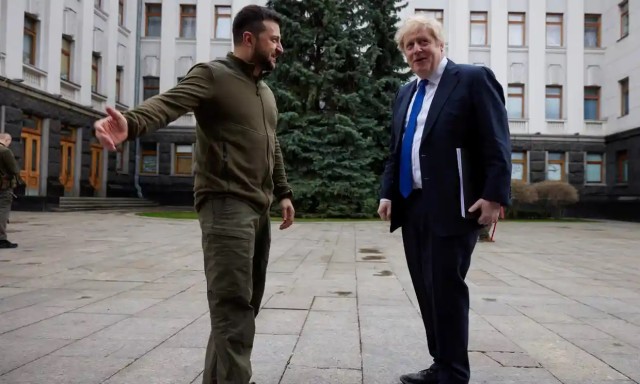 Зеленский встретился с Джонсоном в Киеве