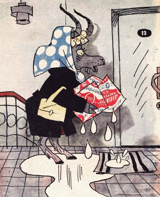 Советские карикатуры из журнала "Крокодил"