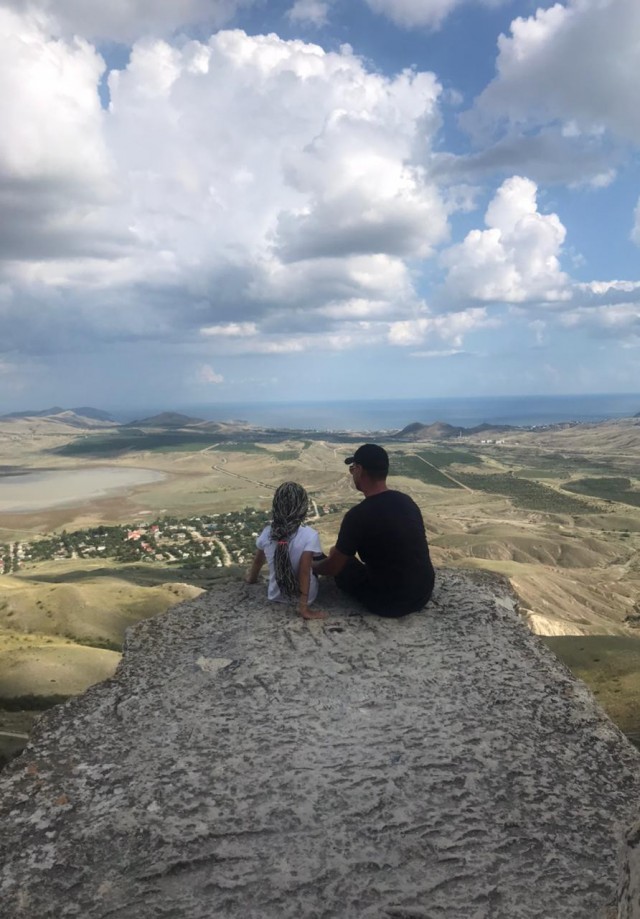 Мама с ребенком. Съемка в Крыму