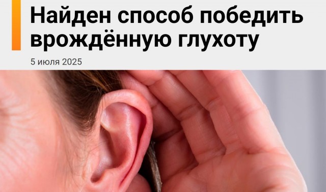 Учёным удалось вернуть слух взрослым людям, которые не слышали с рождения