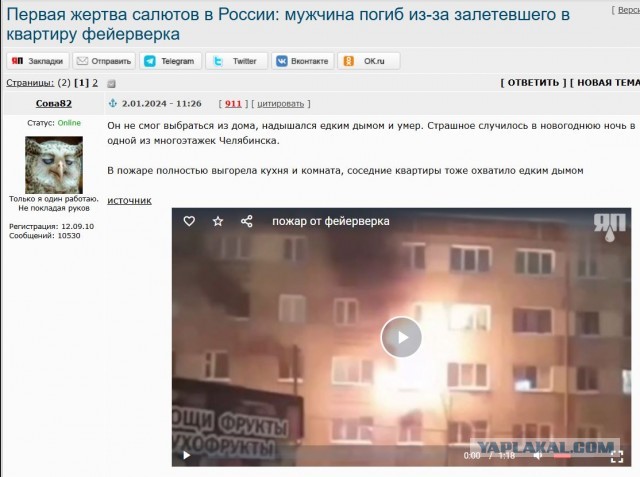 Россиянам могут запретить приобретение фейерверков