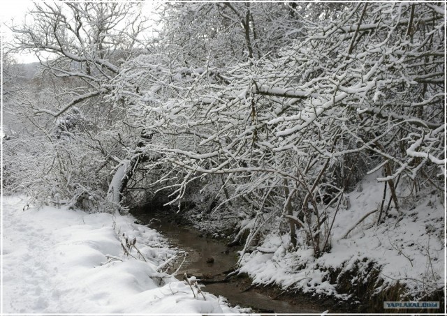 Крым. Терновка. Зимние дороги.