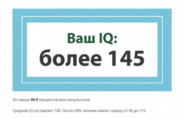 А какой у Вас IQ?