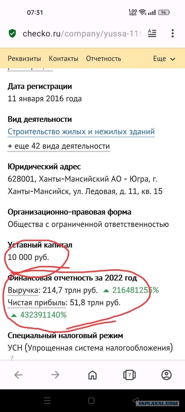 Найдена компания с самой большой  годовой выручкой в РФ.