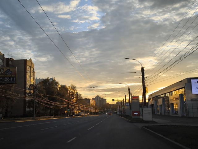 Вятские виды из окна автомобиля.