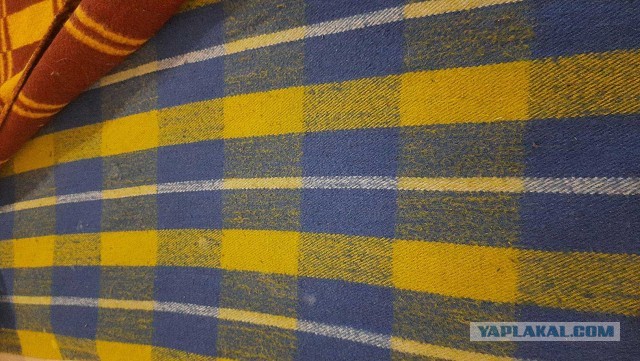 С украинским трезубцем на шапке и американским флагом