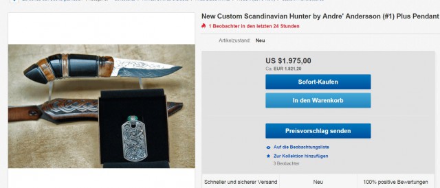 Ножи от Andre Andersson