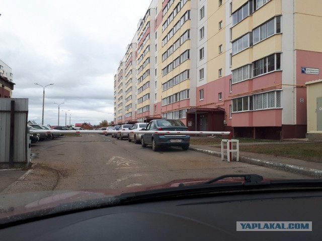 Пешеходу пригрозили штрафом за то, что помешал машине проехать по тротуару