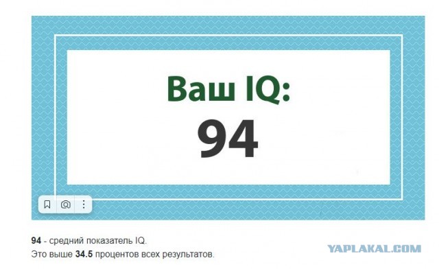 А какой у Вас IQ?
