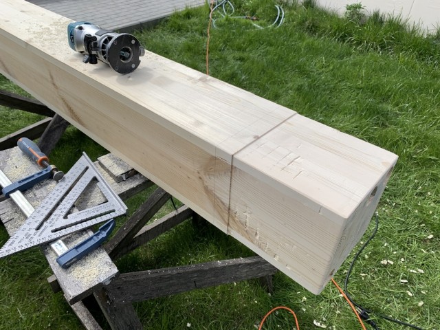 Навес для авто из бруса своими руками