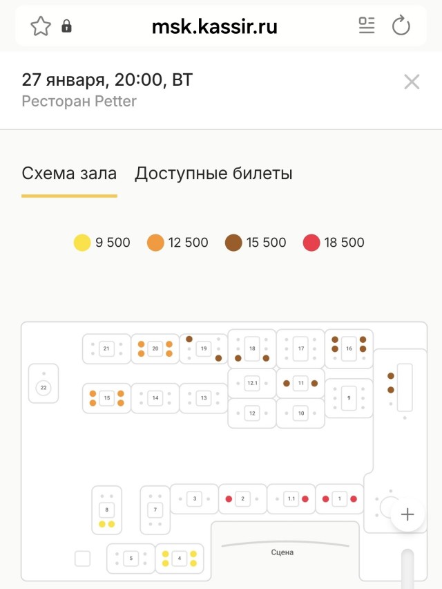 На первый в 2026 году концерт Долиной в Москве продали всего 18 билетов