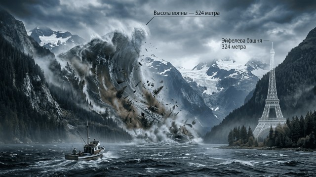 Волна выше 500 метров. Чем закончилось самое мощное цунами, которое произошло в 1958 году