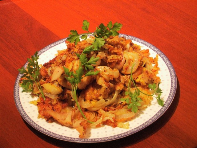 Лук в кляре.