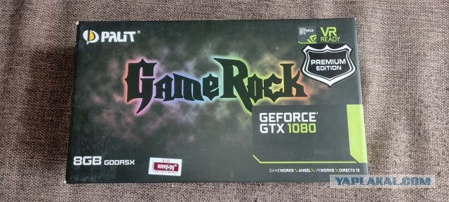 Видеокарта Palit GTX1080 8gb GameRock Premium