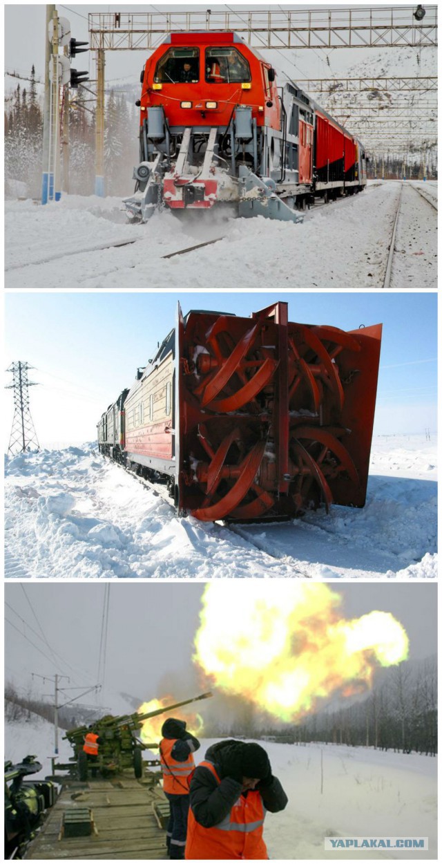 Снегоуборочная техника Нью-йоркского метро.