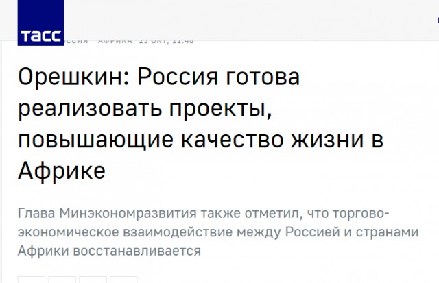 Путин сообщил о списании Россией долгов африканских стран на $20 млрд