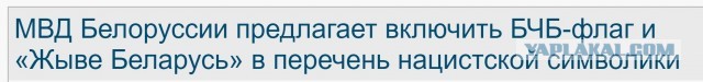 МВД Белоруссии предлагает включить БЧБ-флаг и «Жыве Беларусь» в перечень нацистской символики