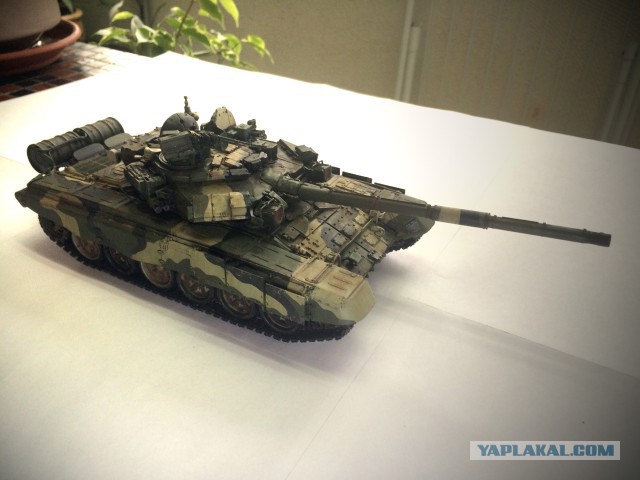 Модель танка Т-90А в масштабе 1/35