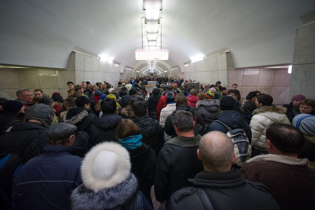 Один будний день из жизни московского метро