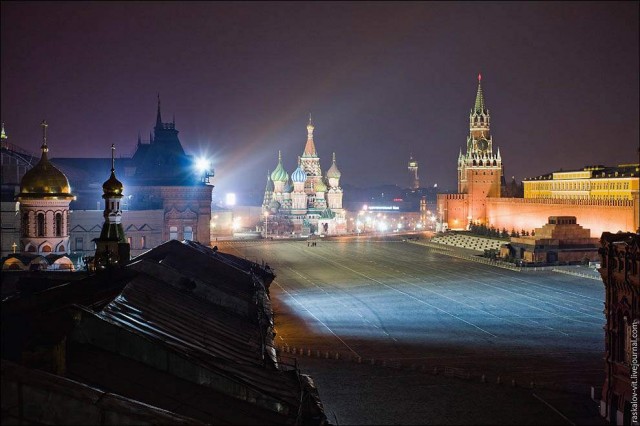 Ночная Красная площадь