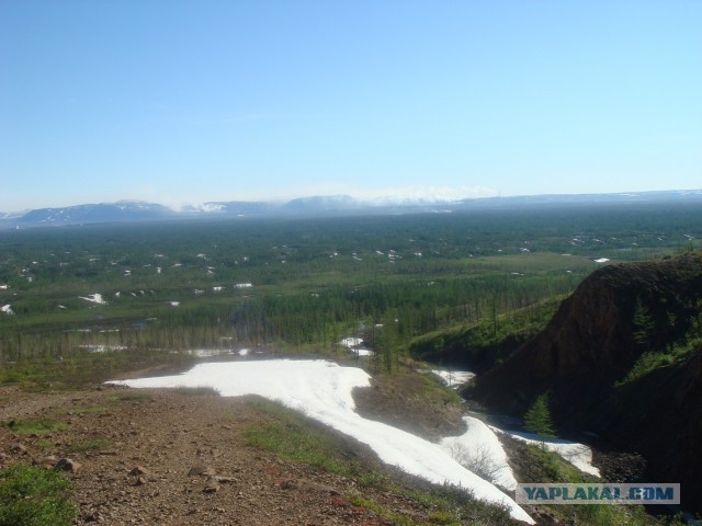 Норильск, район Талнах, водопад Красные камни
