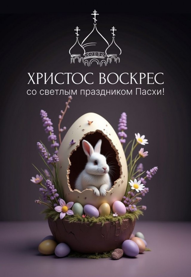 Со Святой Светлой Пасхой!