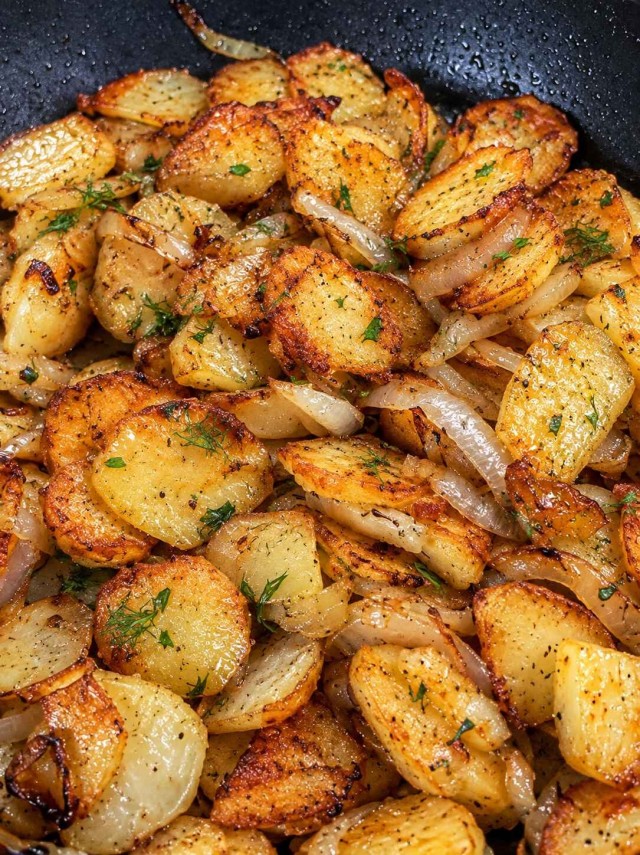 Как я жарю картошку с корочкой