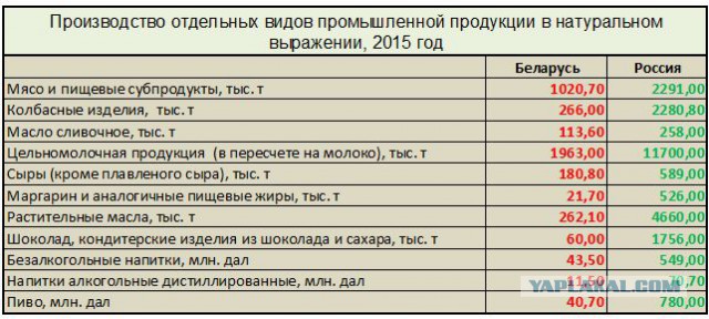 Родина-бать. Почему Белоруссия производит больше еды, чем Россия?