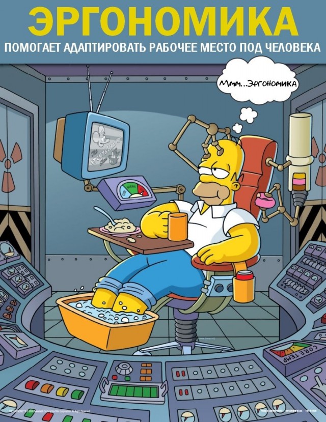 Плакаты Simpsons Safety, с русским переводом