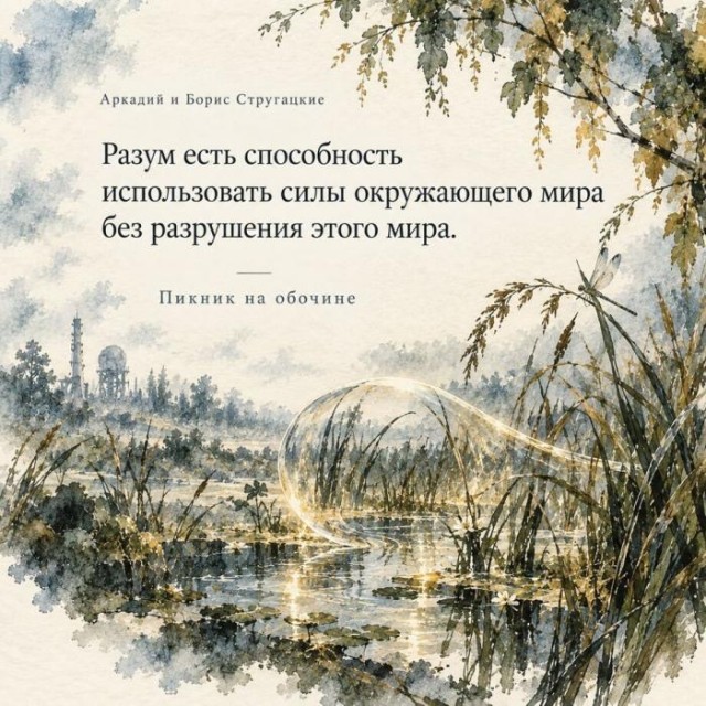 Цитаты Стругацких в акварели