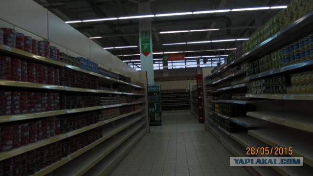 "Пустые" прилавки в Крыму...