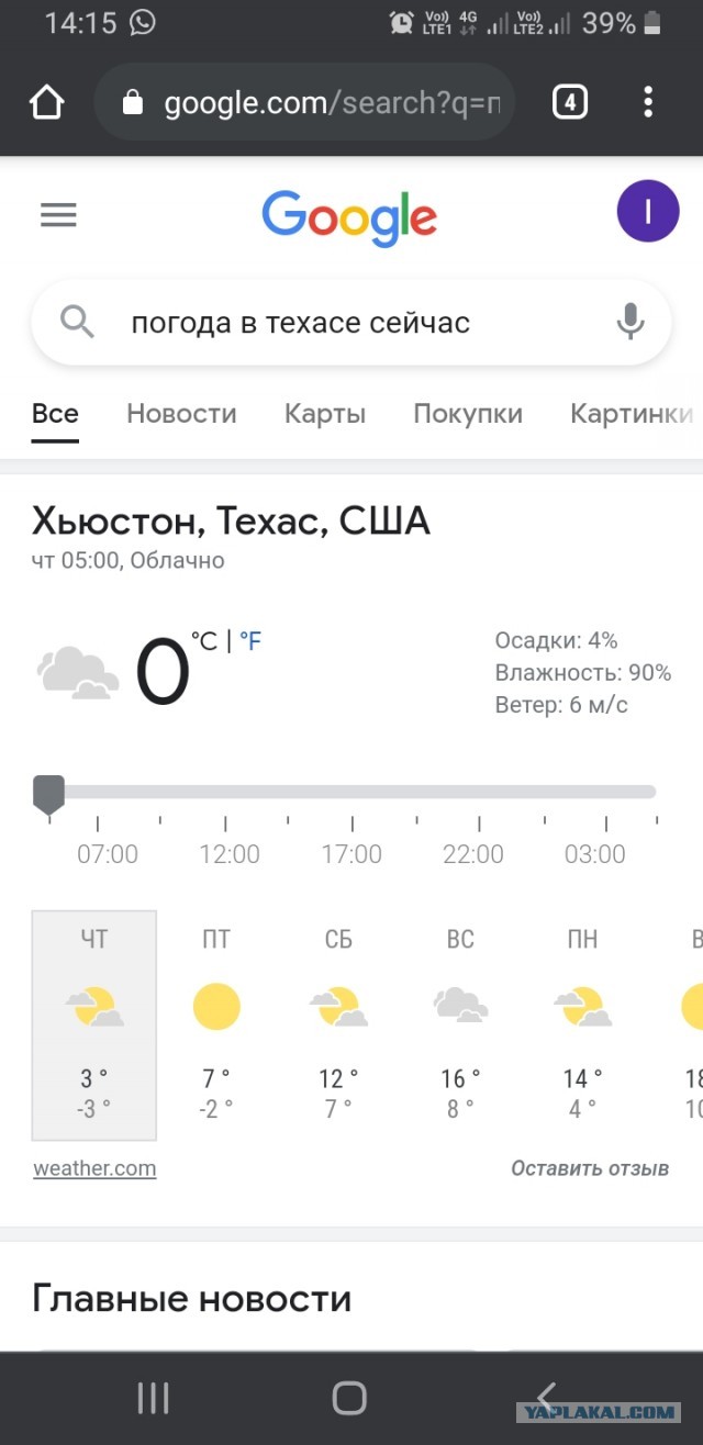 В Техасе начинается гуманитарная катастрофа