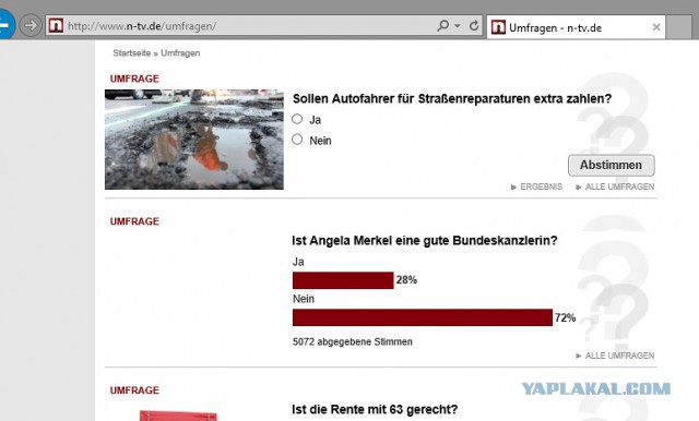 89% населения Германии понимает курс Путина