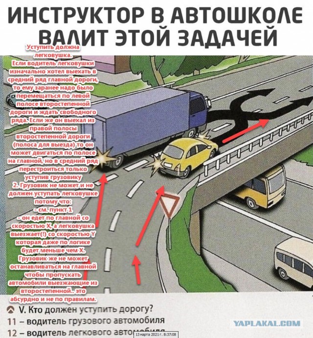 ПДД, очередной спор
