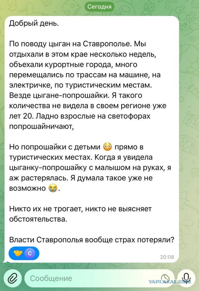 Цыгане должны только извиниться