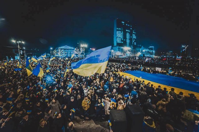 Украинские морпехи против самообороны