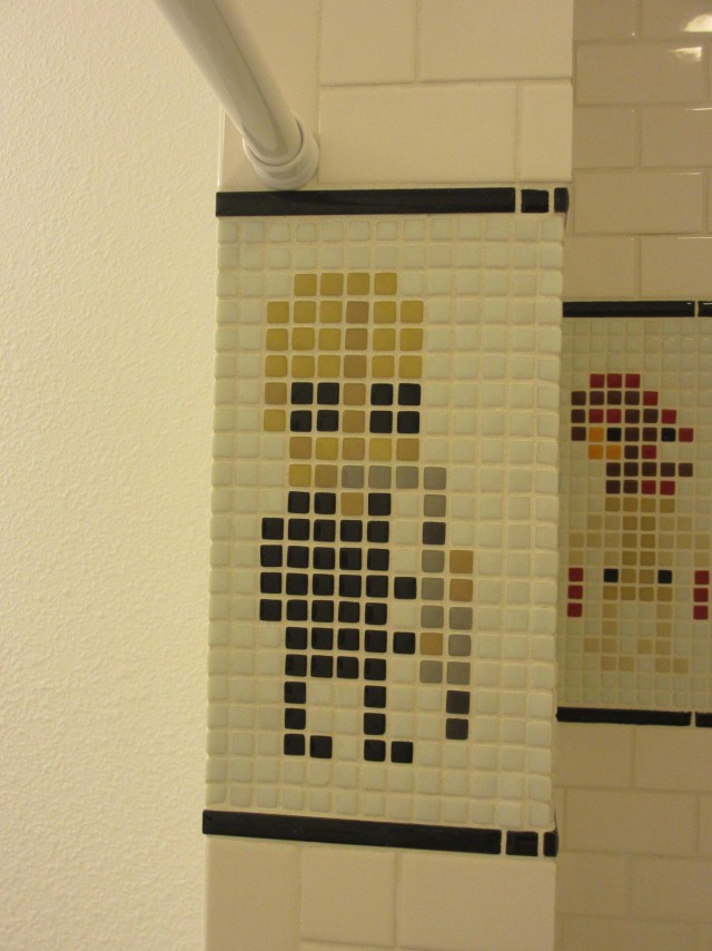 Пиксельные "Звездные войны" в ванной