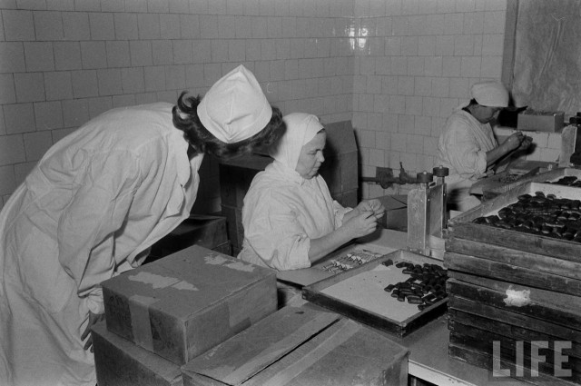 Американские туристы в Ленинграде зимой 1955-1956г