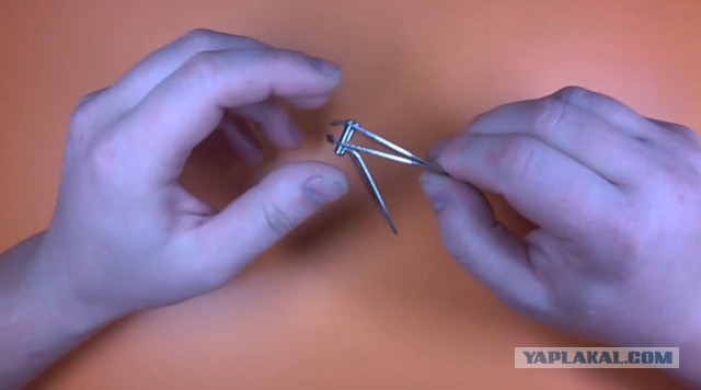 Необычная блесна из щипчиков для ногтей