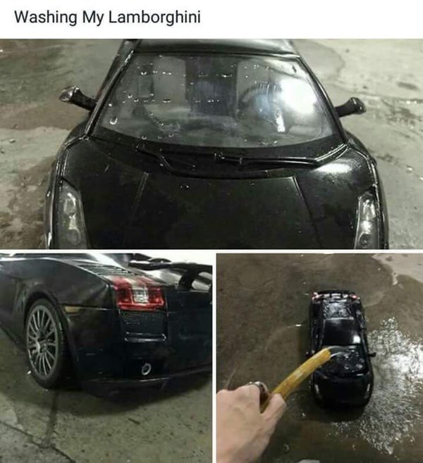 "Решил помыть свою Lamborghini"