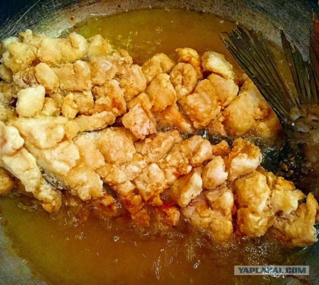 Карп-белка в кисло-сладком соусе. Китайская кухня.