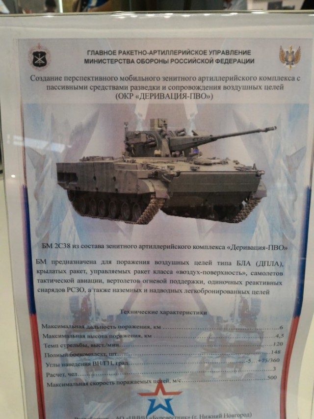 Первые фотографии самоходного зенитного артиллерийского комплекса по ОКР "Деривация-ПВО"