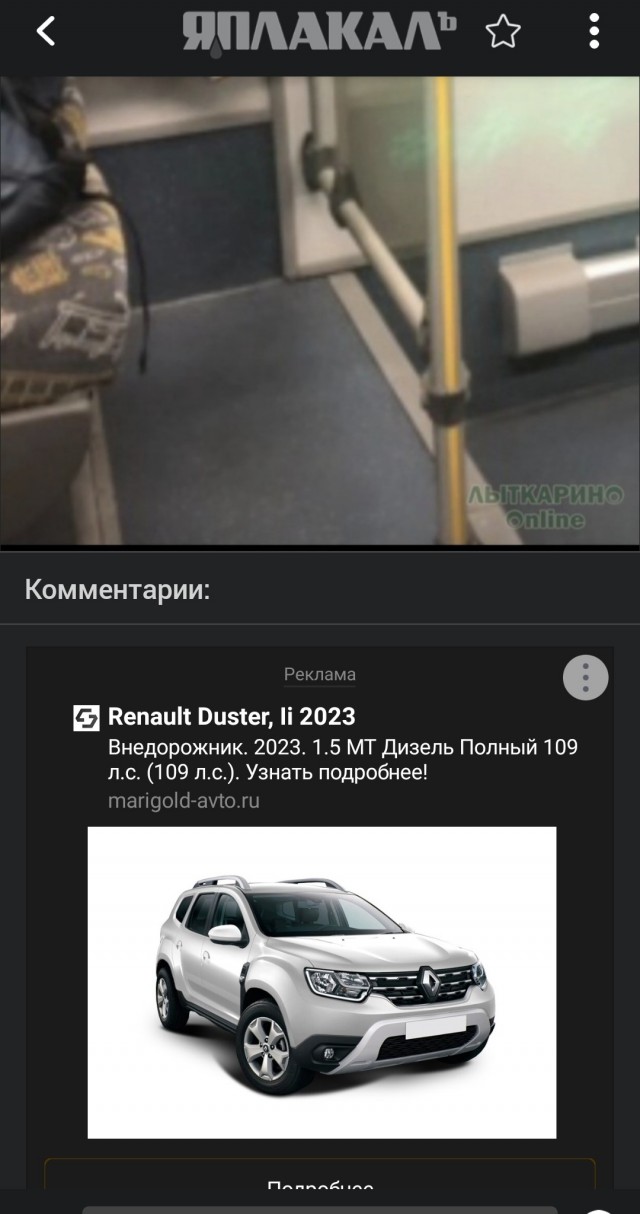 Быдло в общественном транспорте