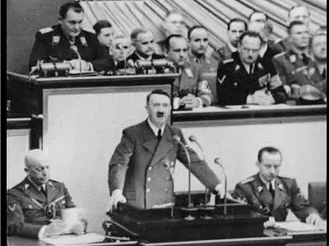 Гитлер требует разоружения еврейского государства (1939)